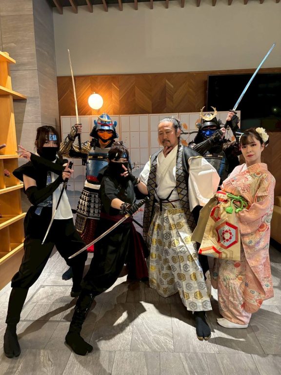 東急ステイ高輪様にて、侍忍者体験実施！　パフォーマンスも！(東京・侍・忍者・殺陣)